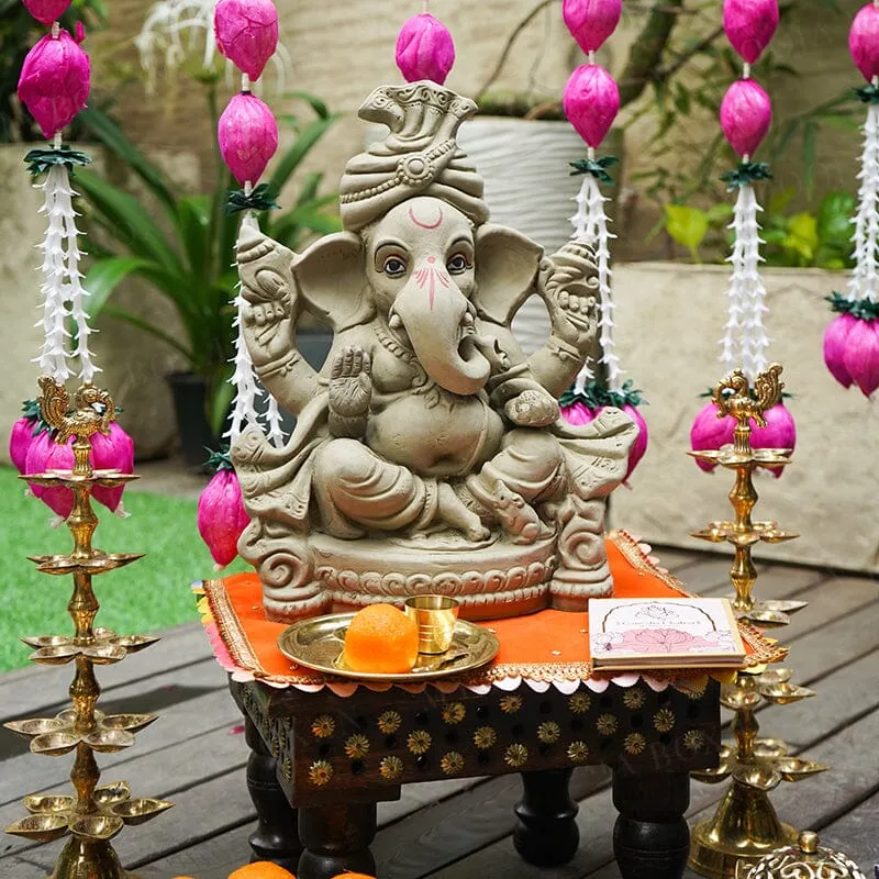 1.2FEET Lambodaram Eco-Friendly Ganpati | Plant-A-Ganesha