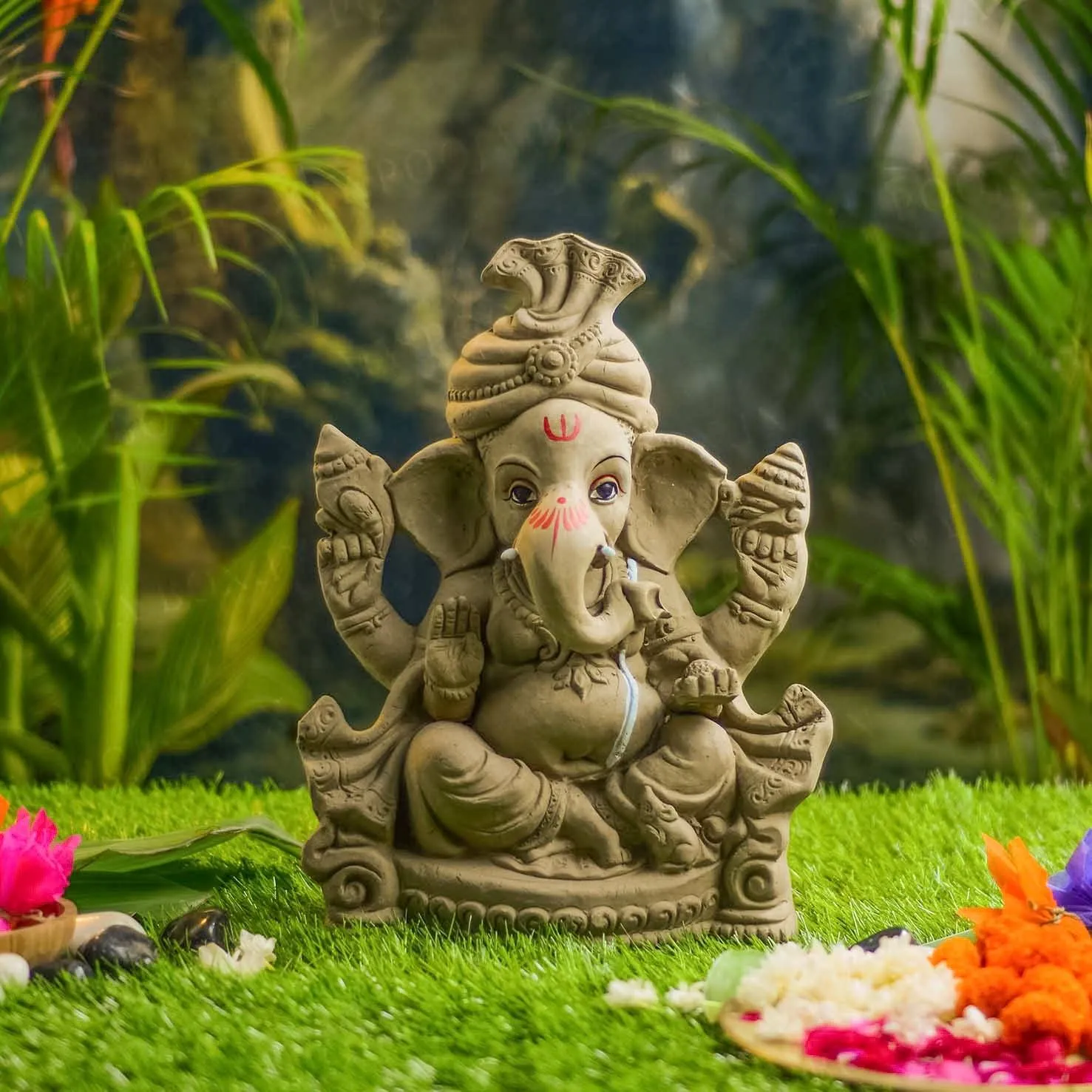 1.2FEET Lambodaram Eco-Friendly Ganpati | Plant-A-Ganesha