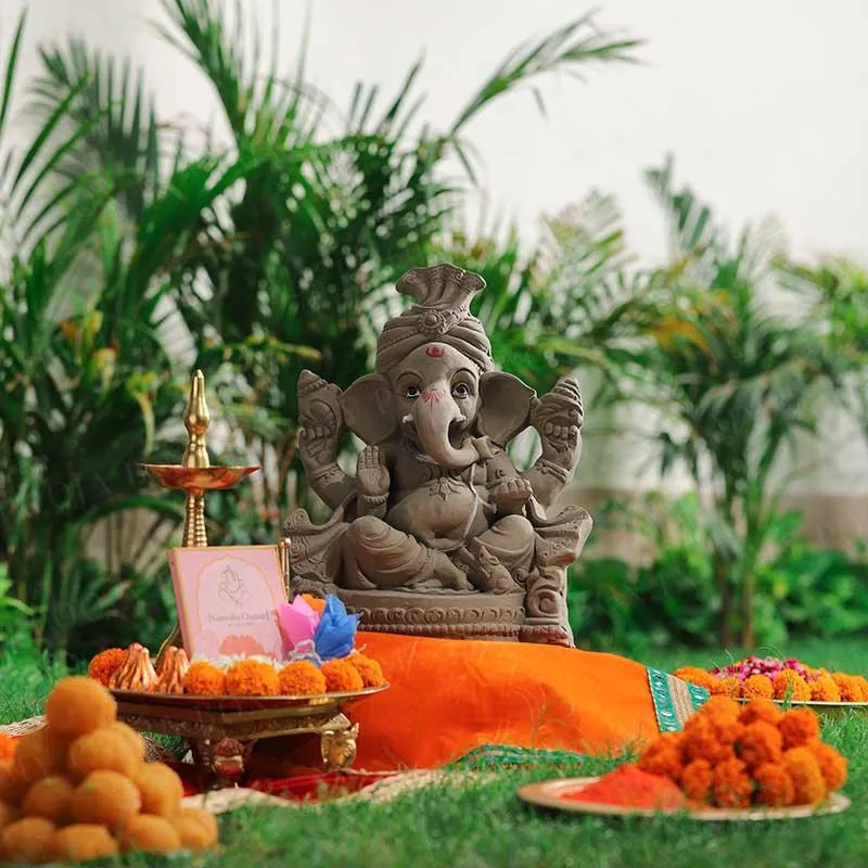 1.2FEET Lambodaram Eco-Friendly Ganpati | Plant-A-Ganesha