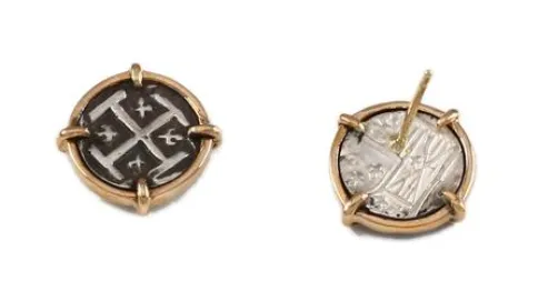 1/2" REPLICA ATOCHA STUD EARRINGS - ITEM #30823