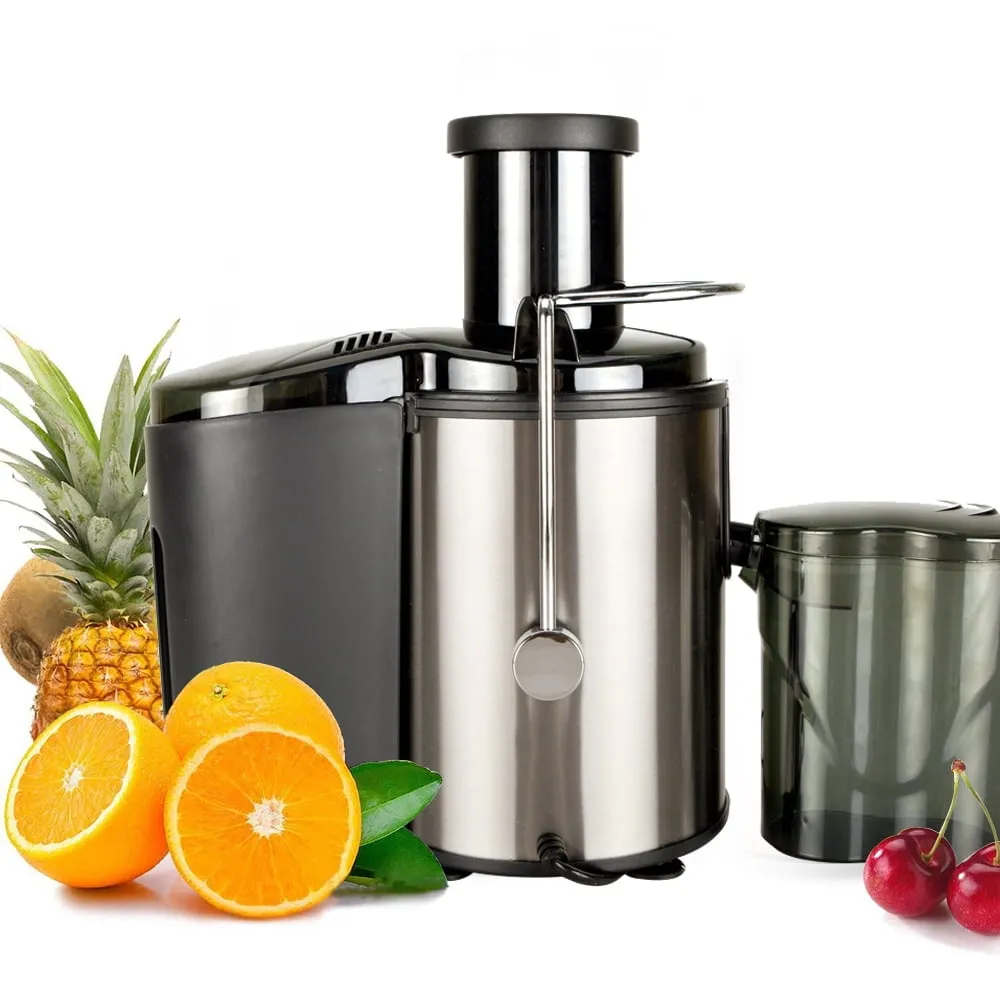 1L 2 Speed Juicer Machine, Juice Extractor with Big Mouth Feed Chute, 304 Stainless-steel Filter, High Juice Yield, Easy to Clean & BPA-Free, 800W, Anti-drip, Dishwasher Safe, B206