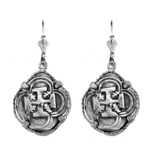 3/4" REPLICA ATOCHA EARRINGS ON LEVERBACKS - ITEM #30768DA