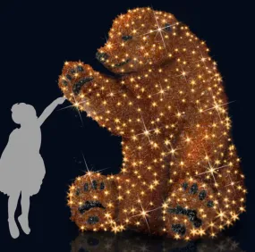 3D LED GOLDEN POLAR BEAR