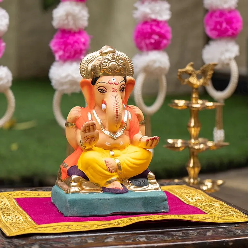 6INCH Eco-Friendly Vighnaharta Ganesh | Plant-A-Ganesha