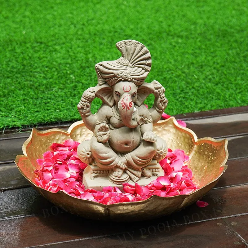 8INCH Bhuvanpati Eco-Friendly Ganpati | Plant-A-Ganesha