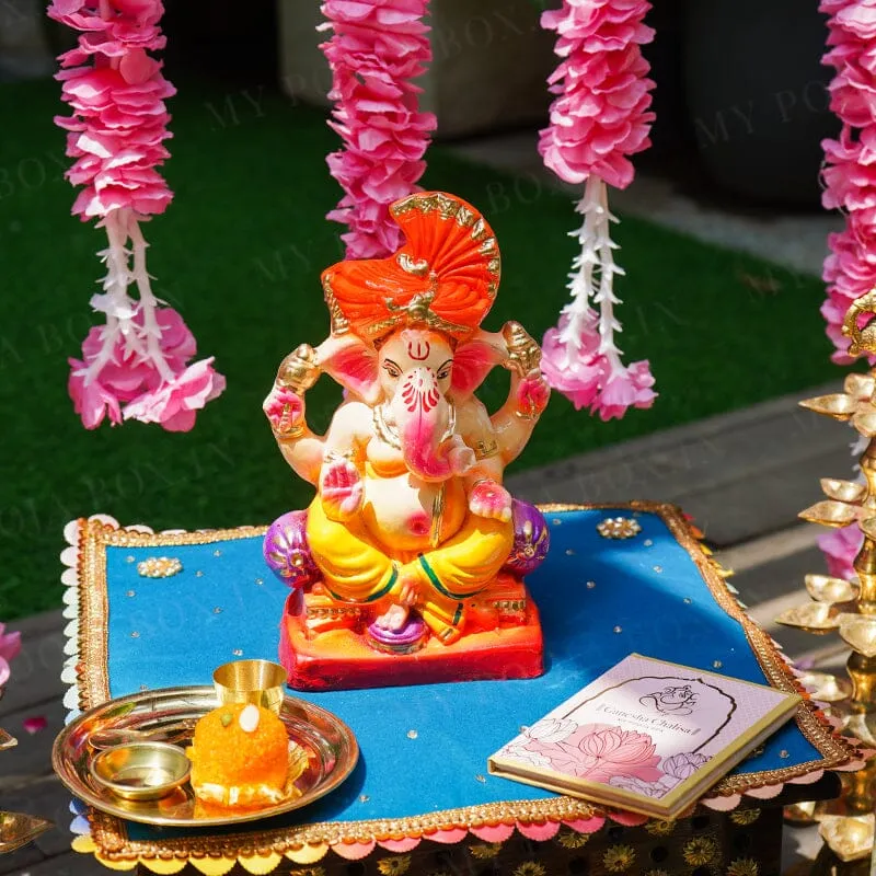 8INCH Bhuvanpati Eco-Friendly Ganpati | Plant-A-Ganesha