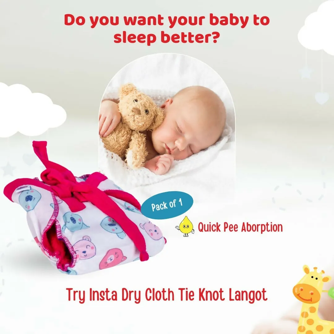 ADORE Insta Dry Baby Cloth Tie Knot Langot