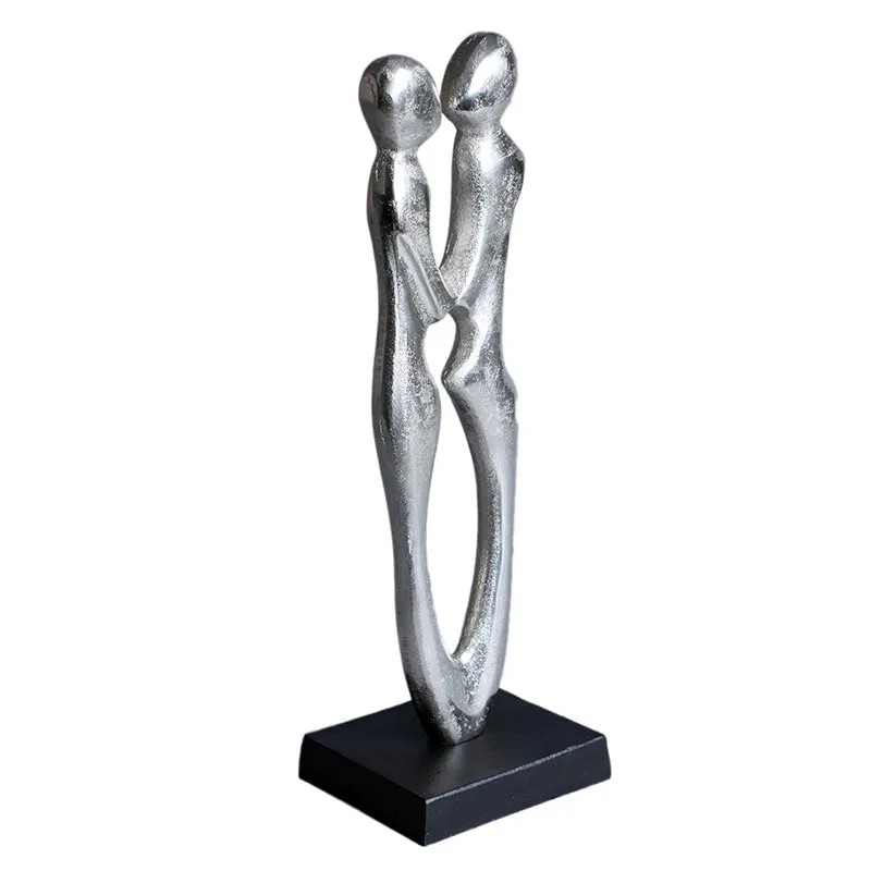 Aluminium Decorative Couple Statue | Multiple Colors