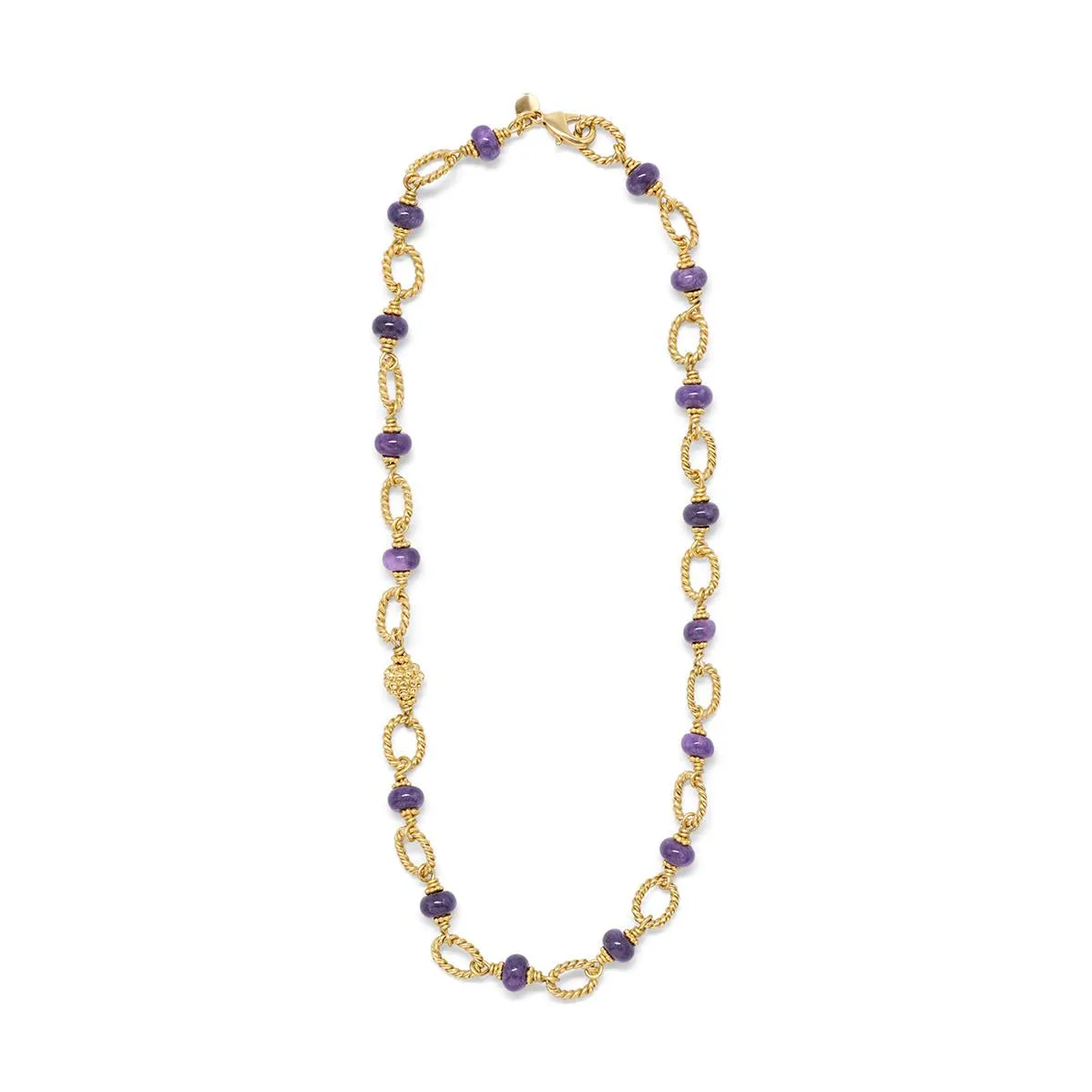 Berry & Bead 24" Chain - Violet Jade