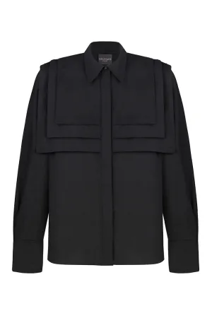 BLACK LINEN SHIRT