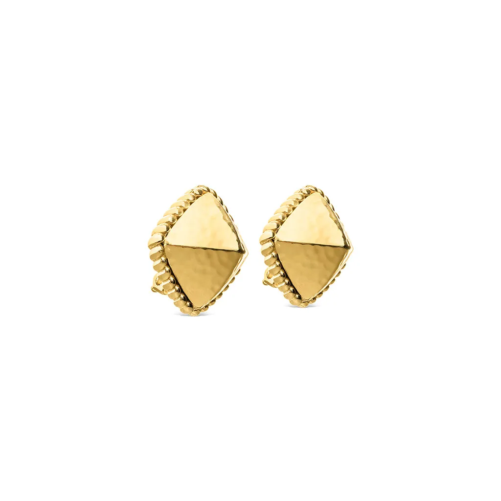 Blandine Clip Earrings - Gold