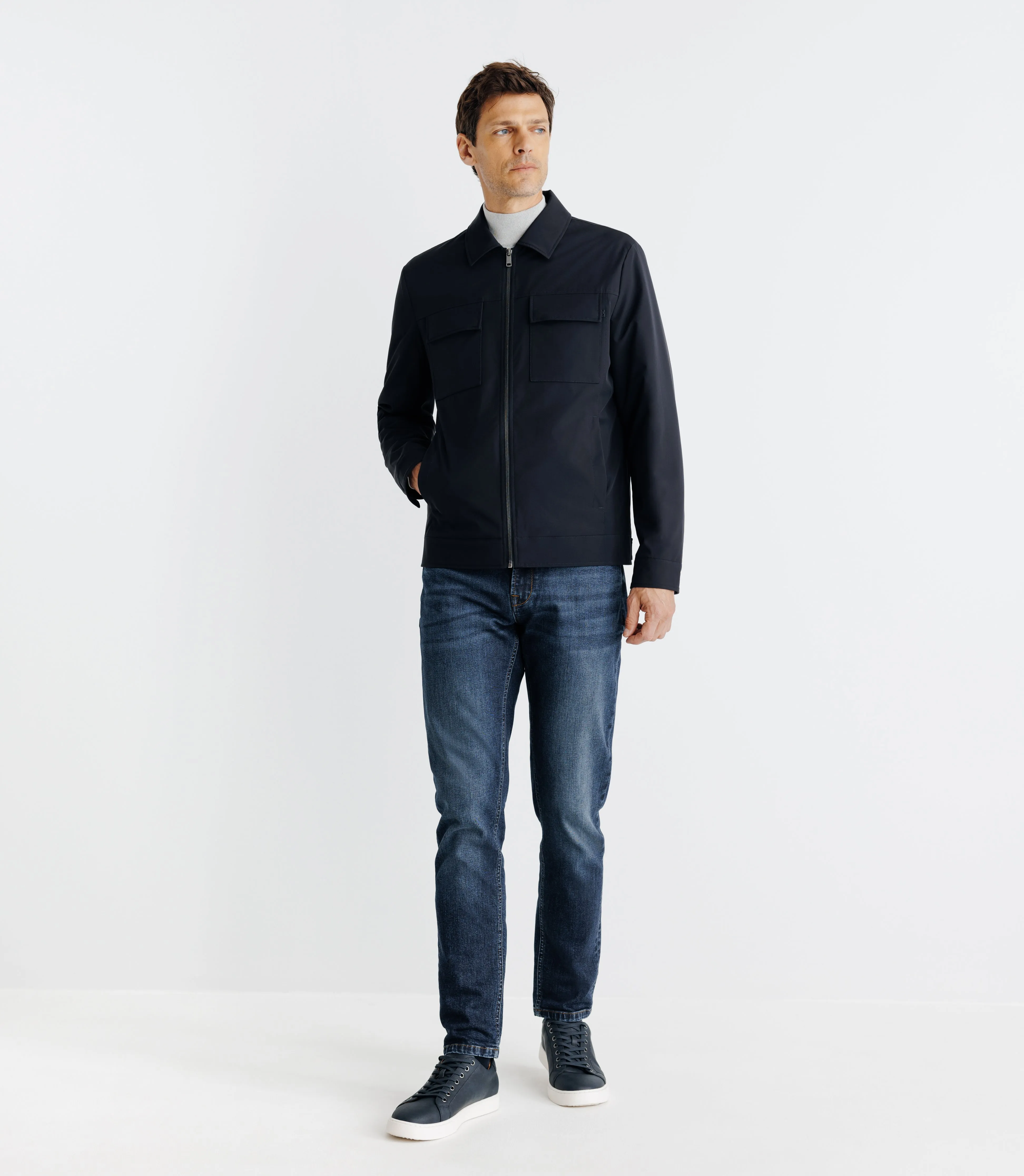 Blouson léger marine