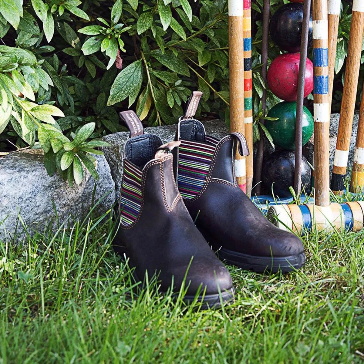 BLUNDSTONE | BOTINES CHELSEA UNISEX | 1409 STOUT BROWN LEATHER | MARRÓN