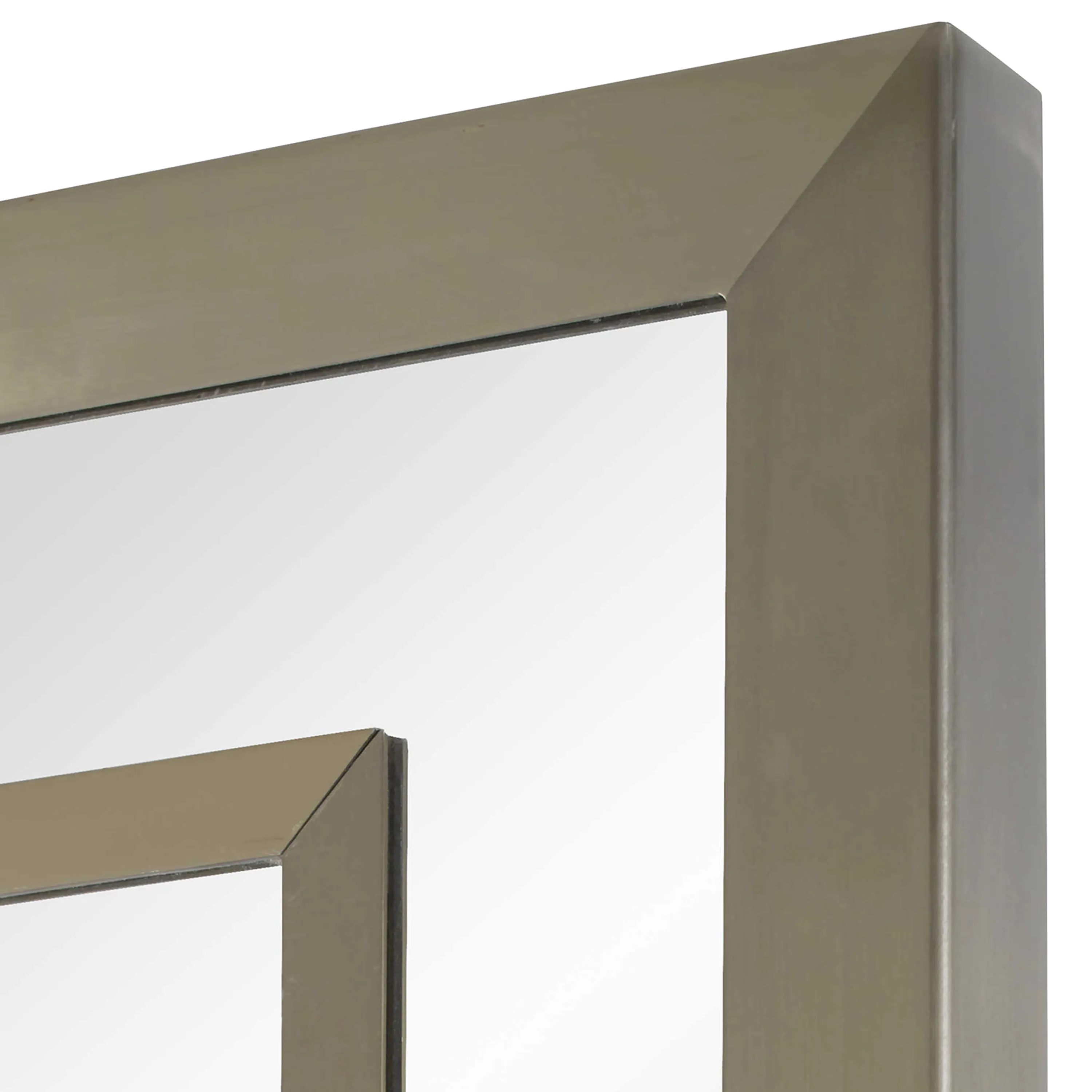 Border Wall Mirror Brass