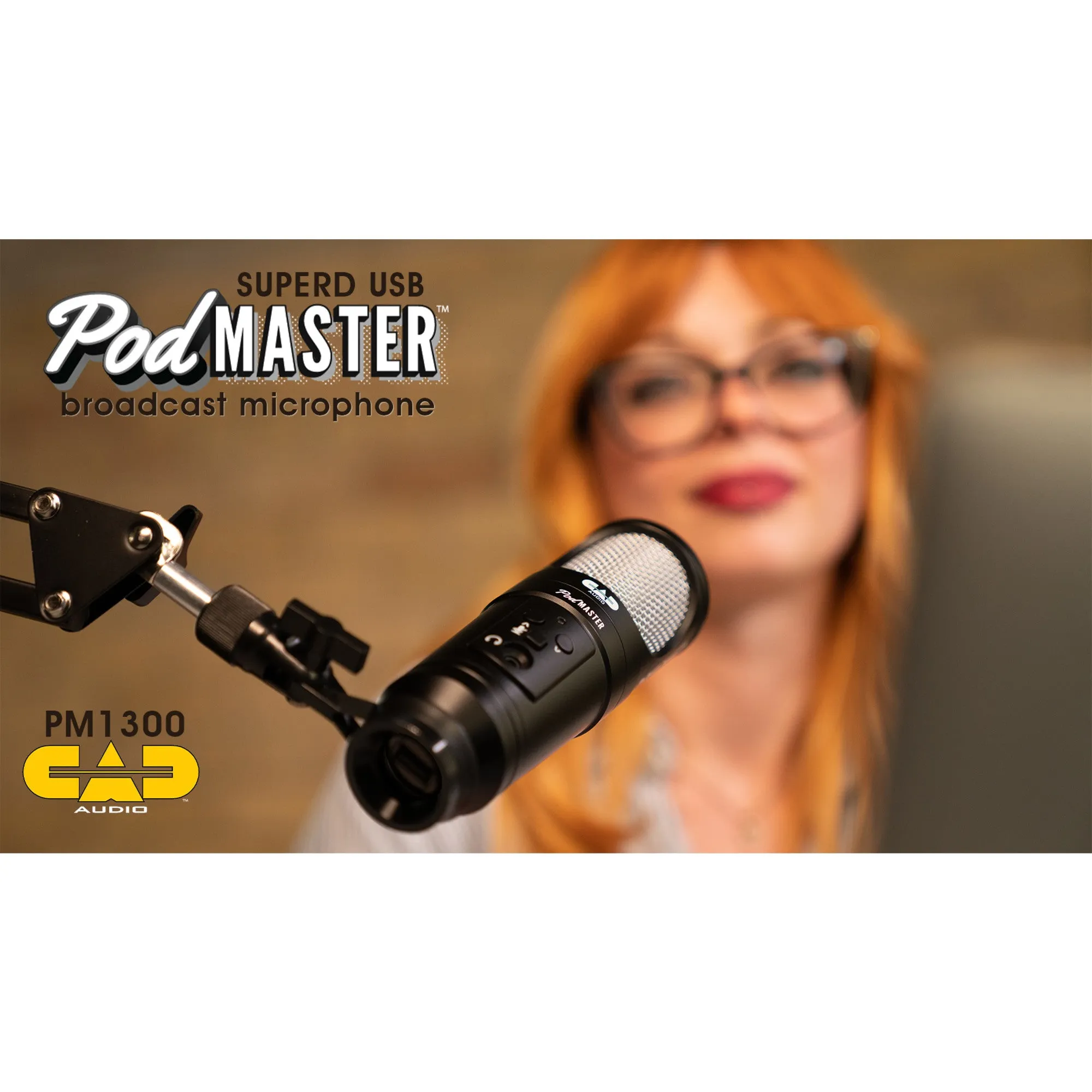 CAD Audio PM1300 PodMaster SuperD USB Professional Microphone