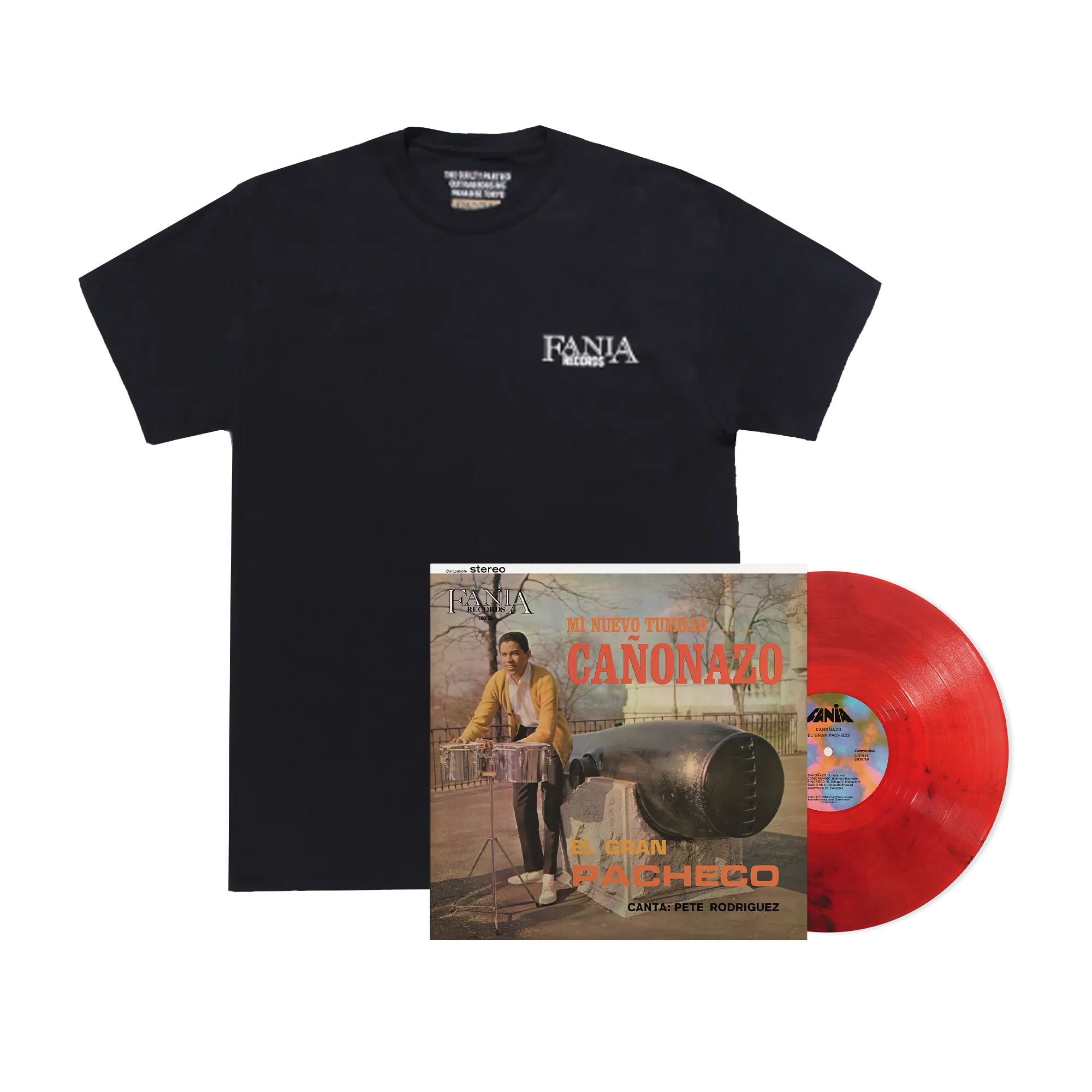 Cañonazo (180G Red Smoke LP – Fania Exclusive)   Fania Crew Neck Black T-Shirt (Wacko Maria)