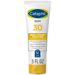 Cetaphil Sheer Mineral for Face & Body Sunscreen Lotion SPF30  & Sunscreen Stick SPF50