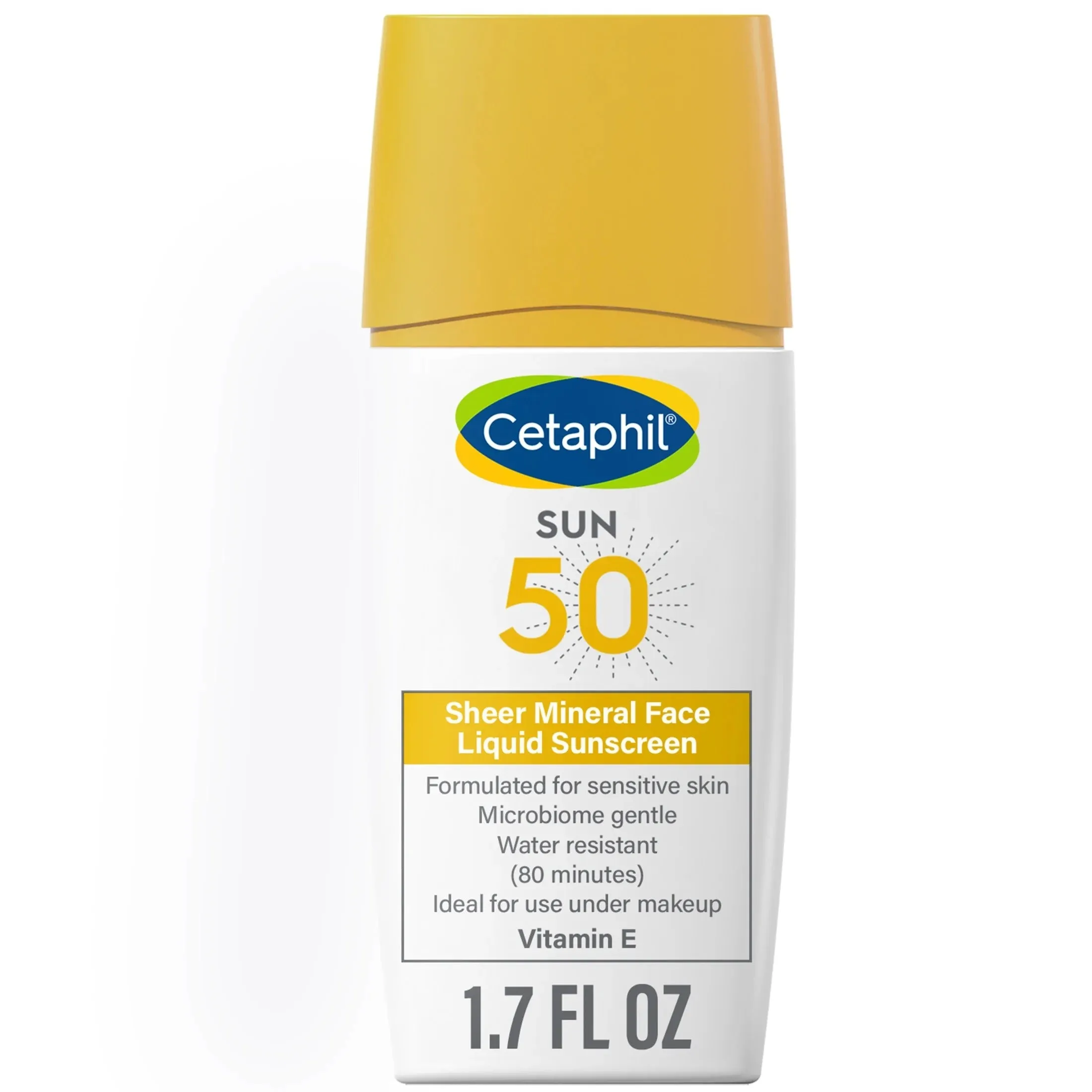 Cetaphil Sheer Mineral Liquid Face Sunscreen SPF 50 - 1.7 oz