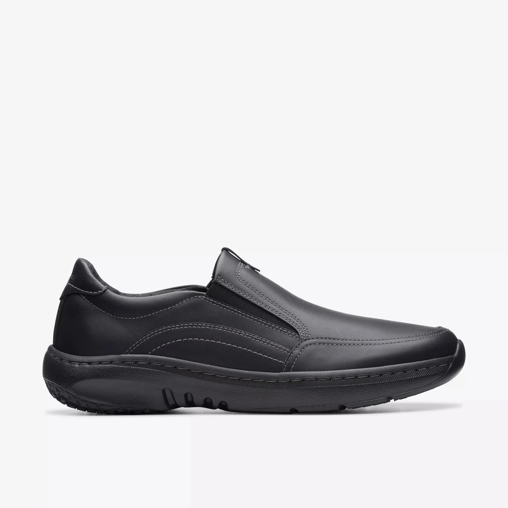 CLARKS | ZAPATOS CASUAL HOMBRE | CLARKS PRO STEP BLACK LEATHER | NEGRO