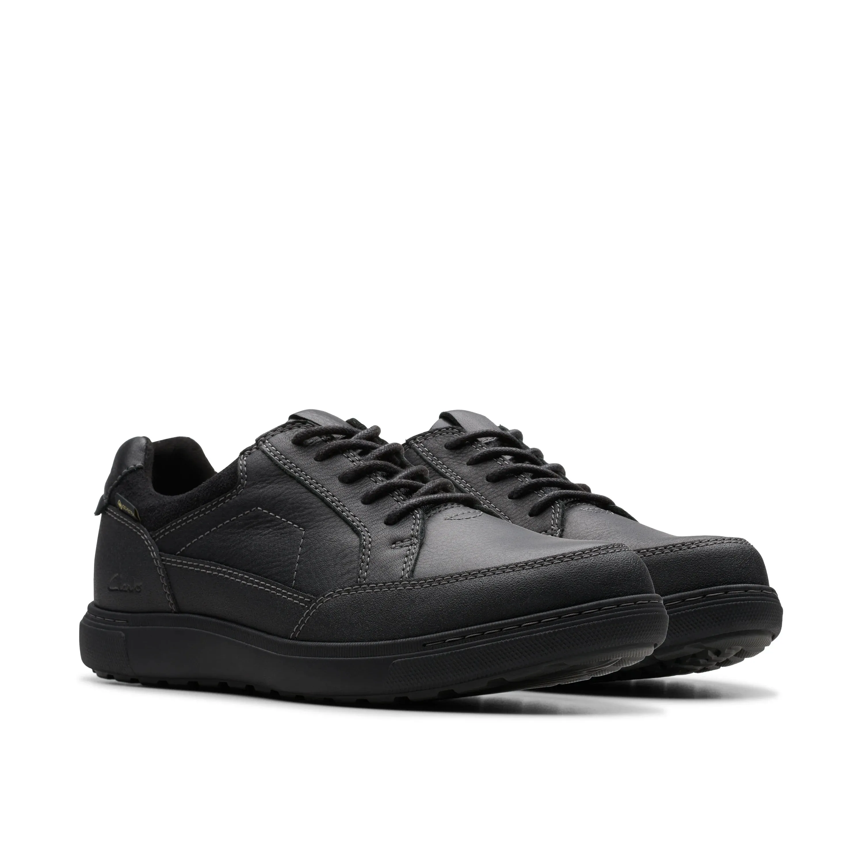 CLARKS | ZAPATOS CASUAL HOMBRE | MAPSTONE LO GTX BLACK LEATHER | NEGRO