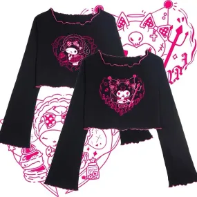 CUTE KUROMI MELODY PRINT SHORT T-SHIRT BY20003