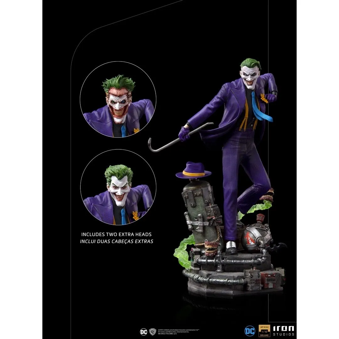 DC Comics The Joker 1/10th Scale Deluxe Statue by Iron Studios