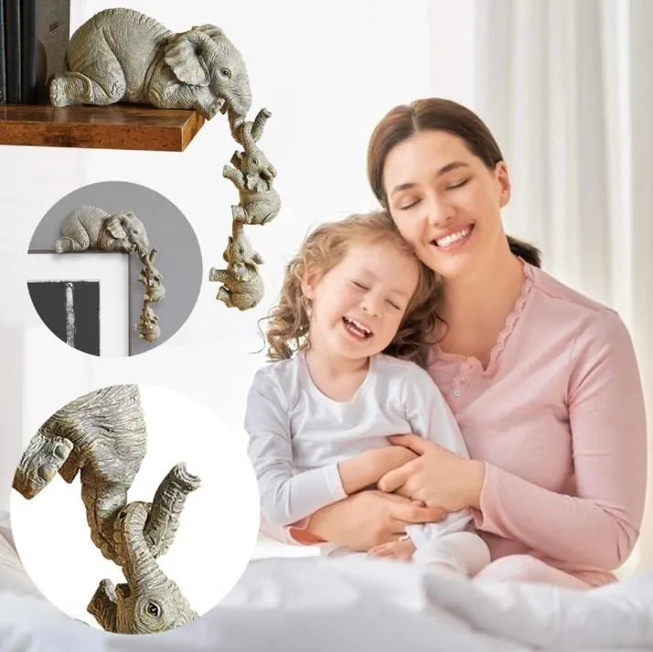 Decoração de Elefantes Mãe e Filhos