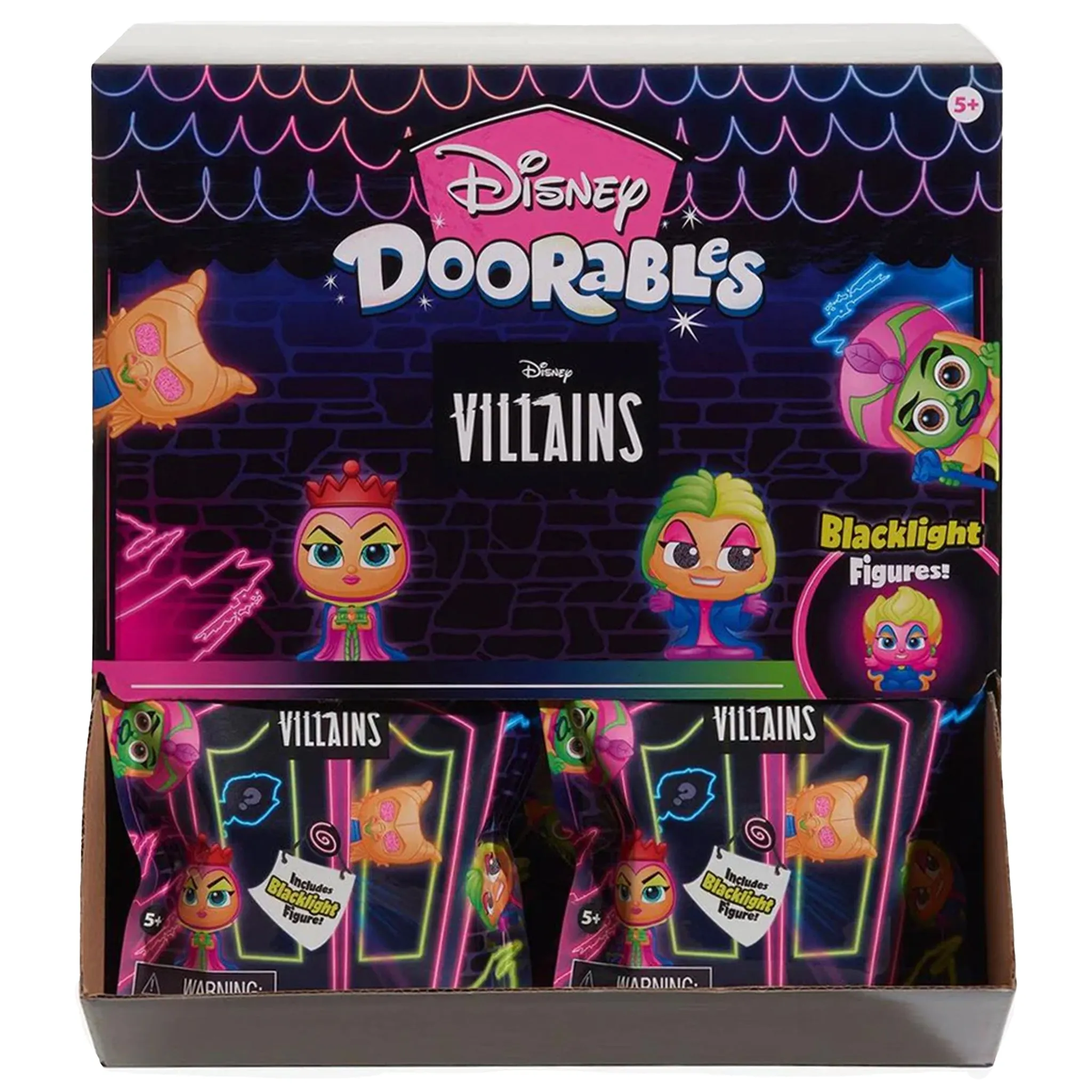 Disney Doorables - Mini Peek - Villians (Blacklight) (24 pcs Case)