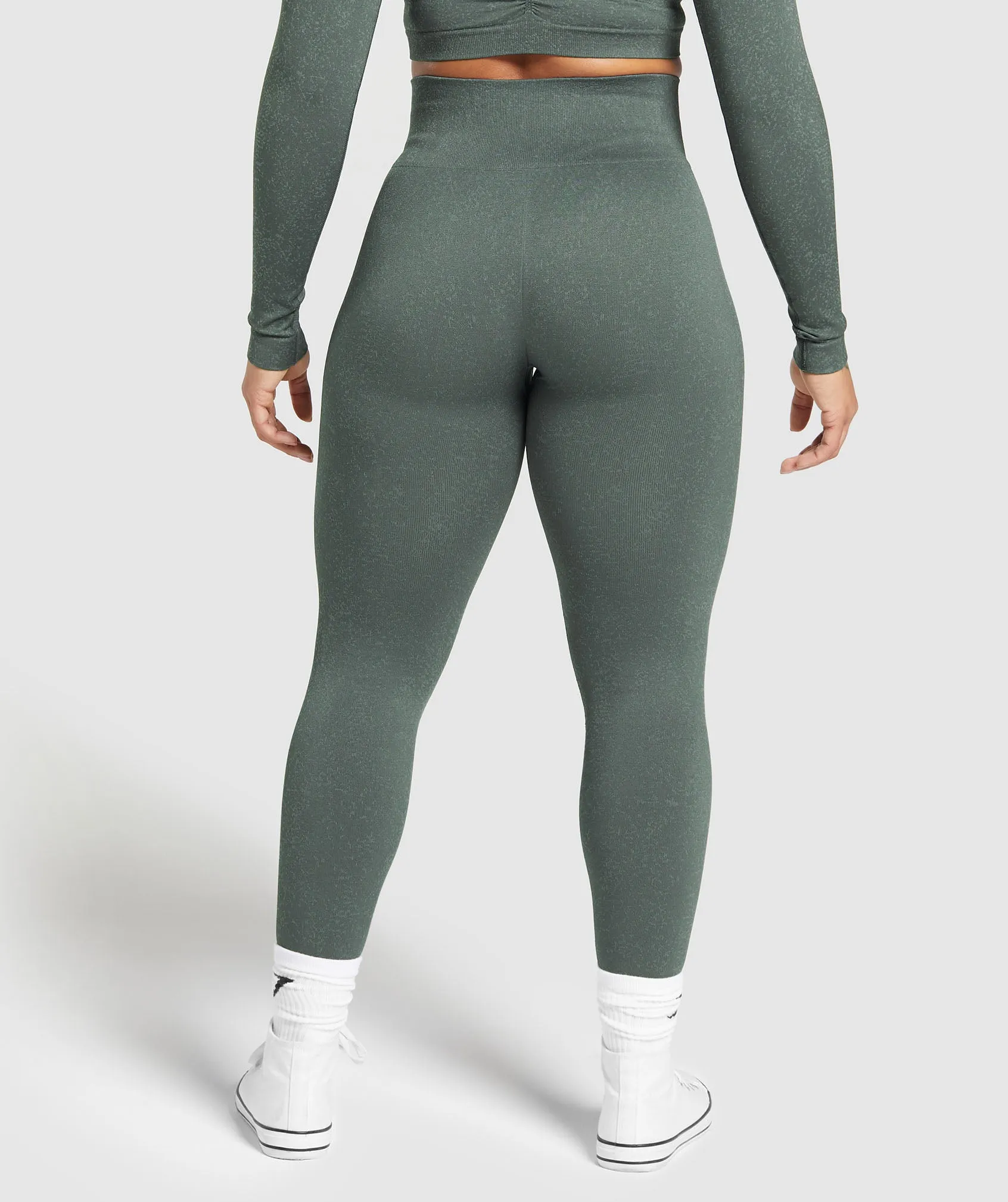 Gymshark Adapt Fleck Seamless Leggings - Slate Teal/Cargo Teal