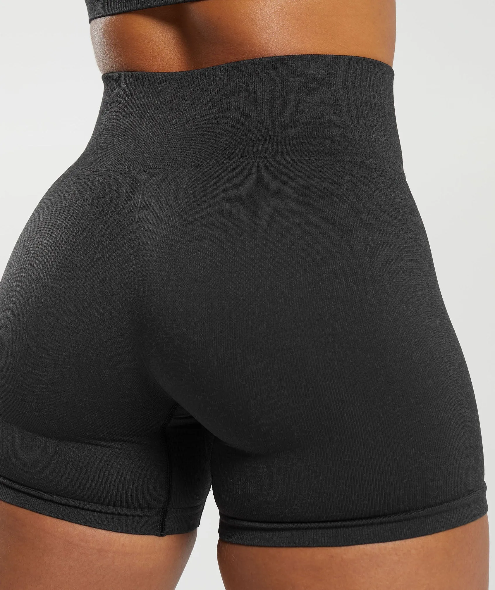 Gymshark Adapt Seamless Fleck Shorts - Black/Smokey Grey