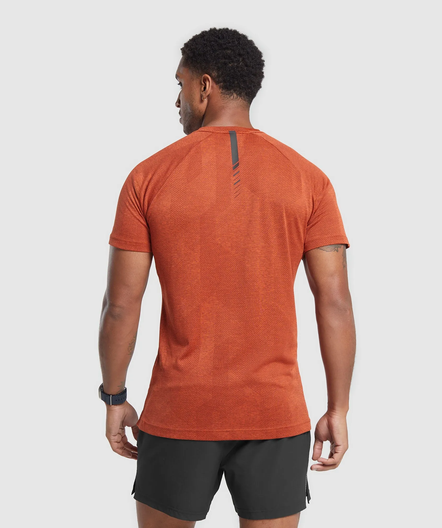 Gymshark Apex T-Shirt - Rust Orange/Rust Brown