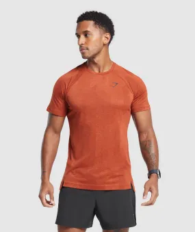 Gymshark Apex T-Shirt - Rust Orange/Rust Brown