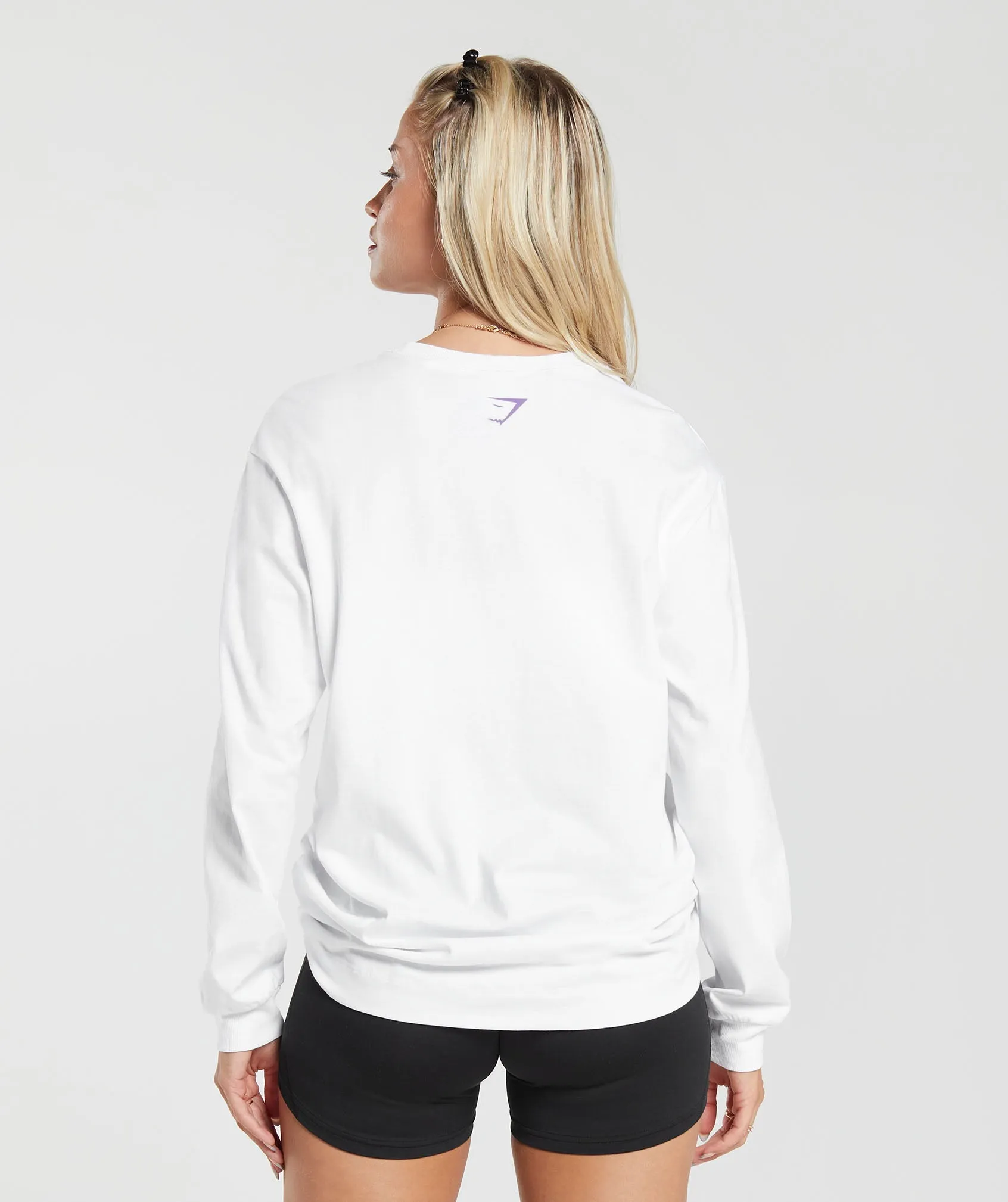 Gymshark Cherub Graphic Long Sleeve Top - White