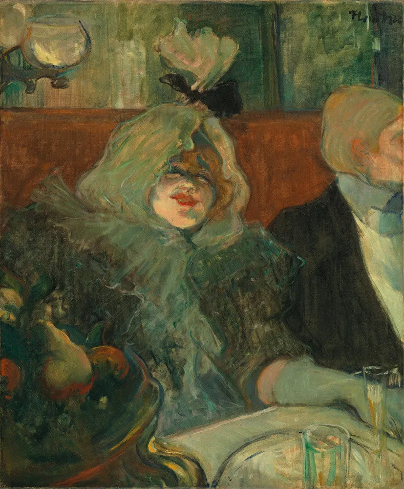 Henri de Toulouse-Lautrec, In a Private Dining Room (At the Rat Mort)