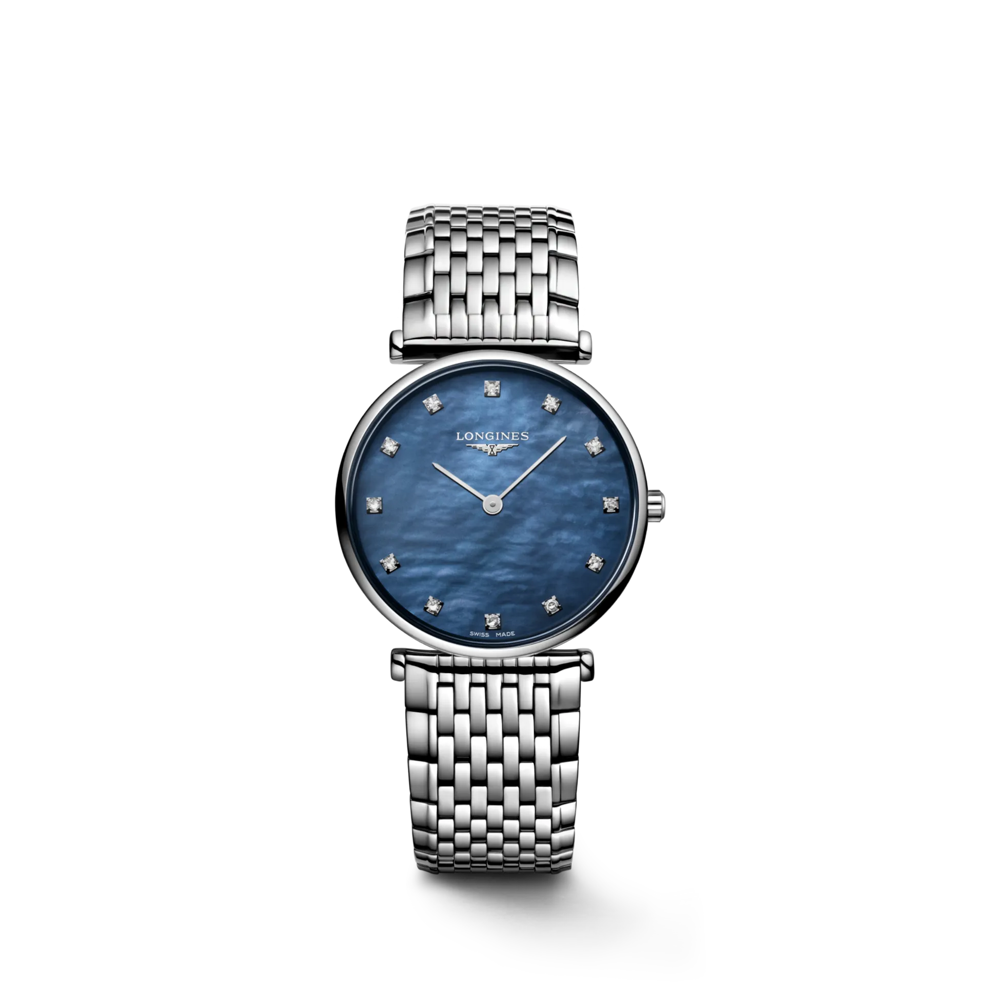 La Grande Classique de Longines 24mm Blue Mother Of Pearl Quartz Ladies Watch