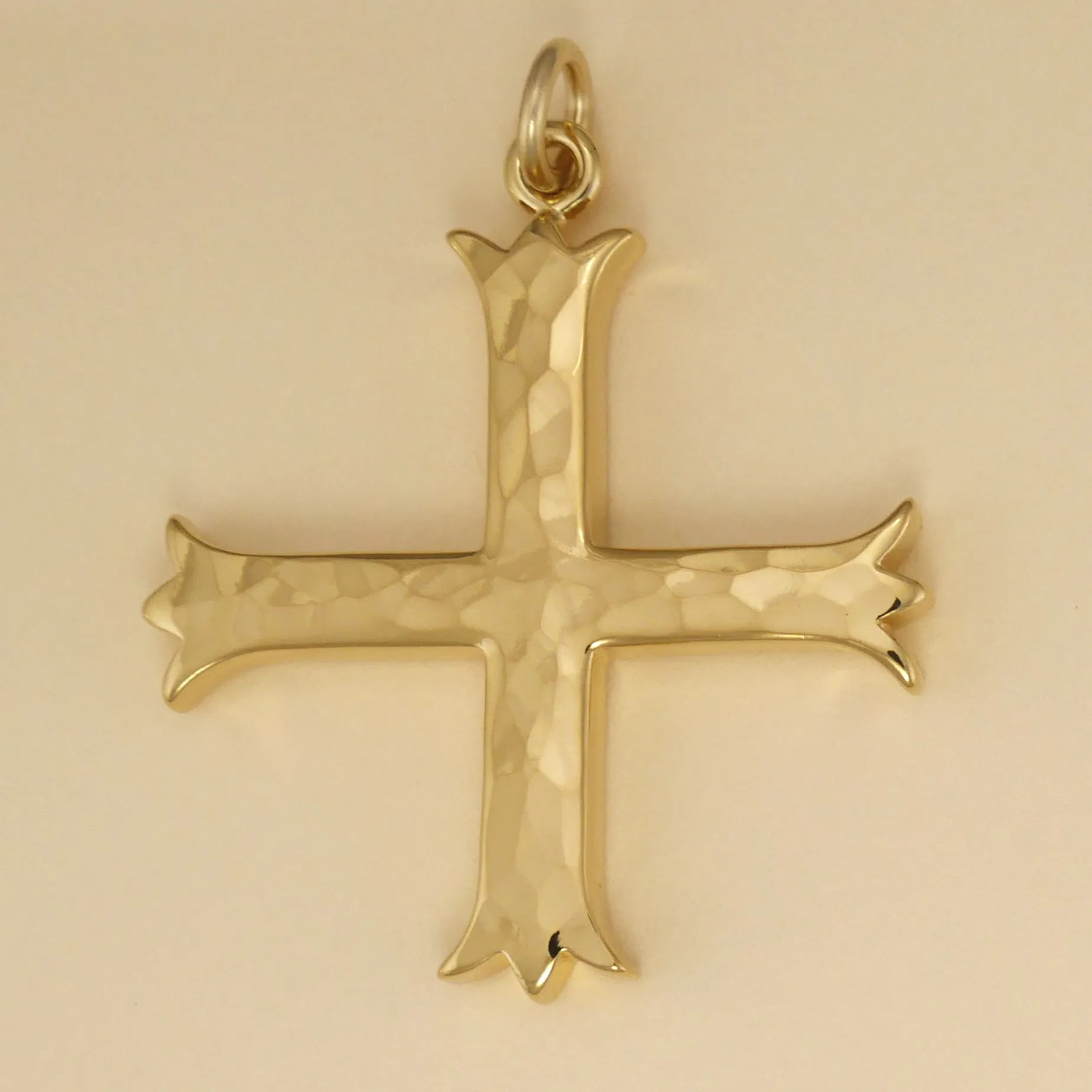 Large Fleury Cross Pendant