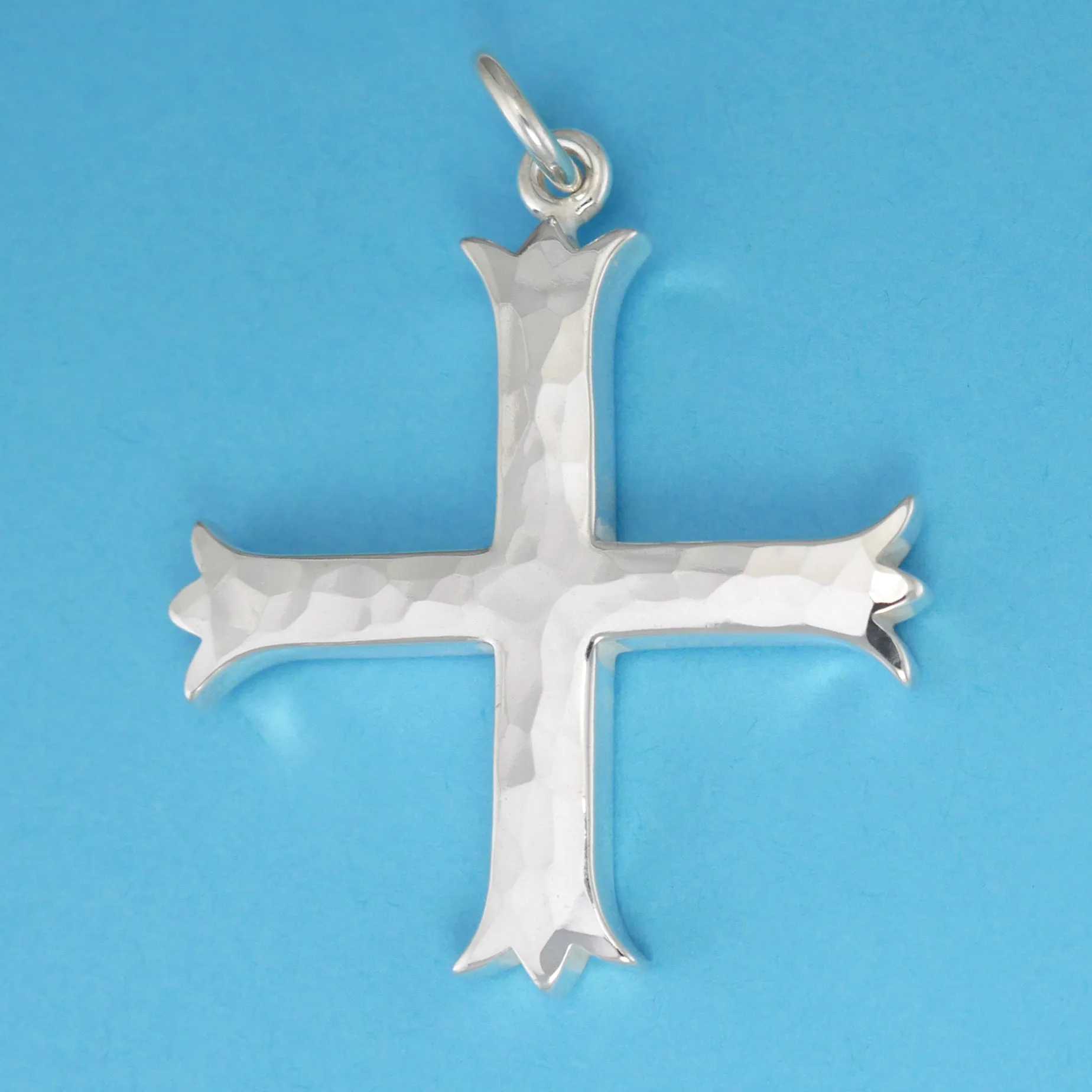 Large Fleury Cross Pendant