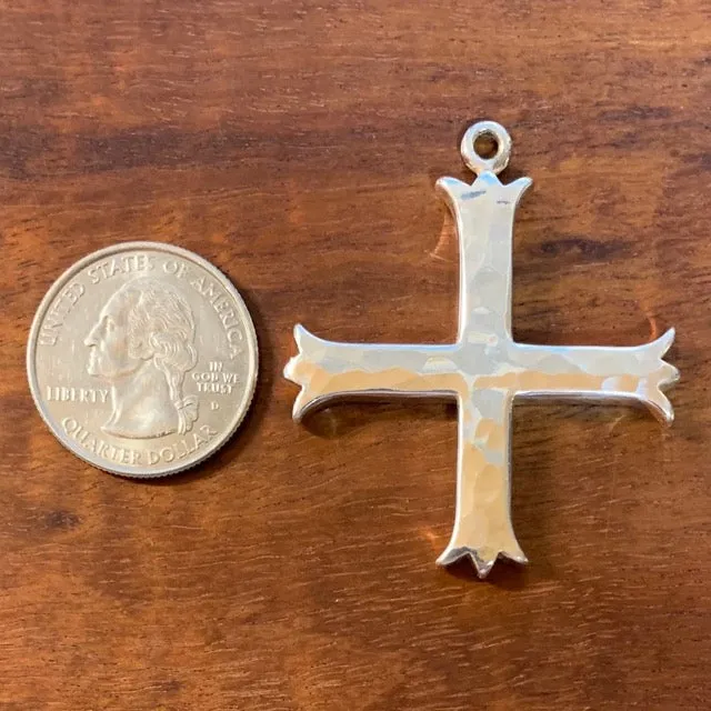 Large Fleury Cross Pendant