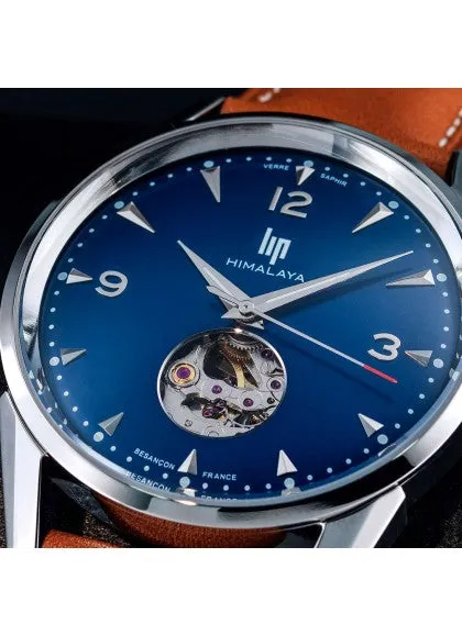 Montre Lip - Himalaya 40mm coeur battant cadran bleu