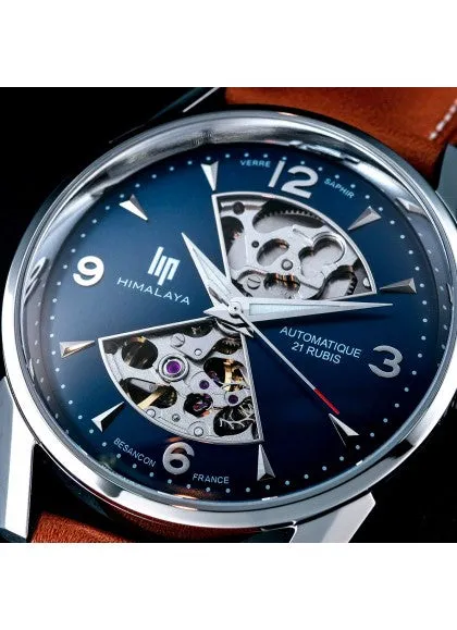 Montre Lip - Himalaya 40mm sablier cadran bleu