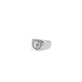 Slim Stroke Logo Ring - Sterling Silver