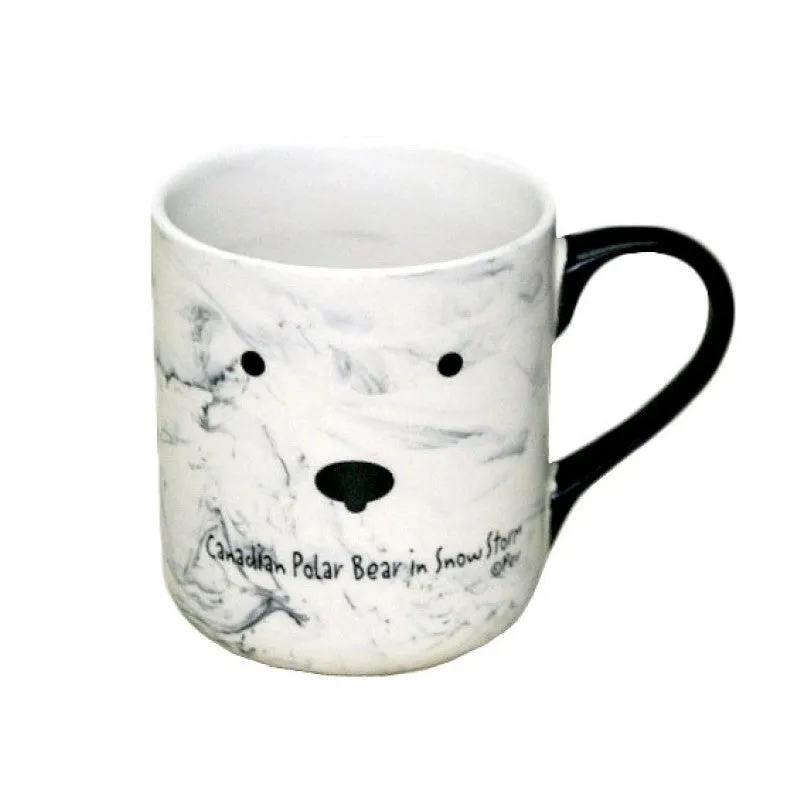 Unique  Canadian Polar Bear In A Snowstorm  coffee or Tea Mug.