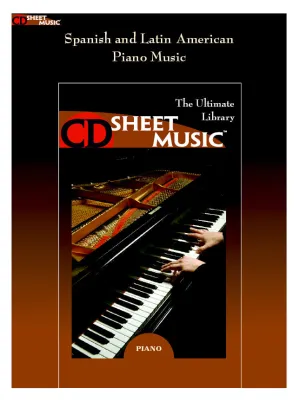 Various - CD Sheet Music: Spanish and Latin American Piano Music - CD-ROM Digital Score