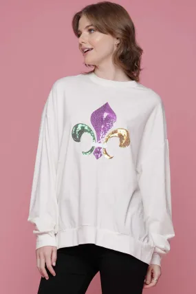 Women's Fleur de Lis Long-Sleeve T-Shirt